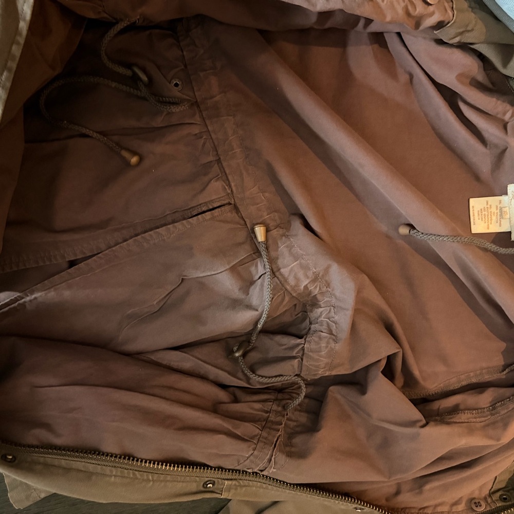 LaRok Utility Jacket XS Olive Green Hooded Military Style Lightweight - Picture 9 of 12